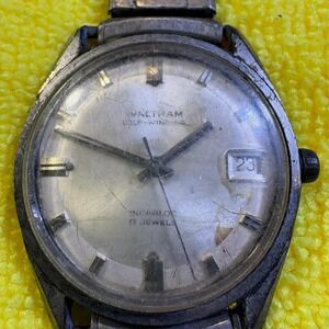 Vintage Waltham Automatic 17 Jewels Date Window Men's Watch